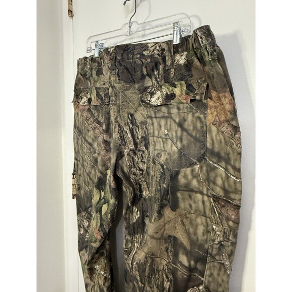 Mossy Oak Camo Cargo Pants Mens XXL (44-46) Hunting Elastic Side Waist Tie Legs - Picture 11 of 16